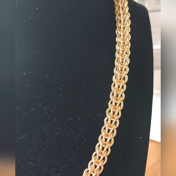 NEW* 6MM STAINLESS STEEL/ GOLD' PLATED HALLOW FRANCO LINK - Picture 2 of 3